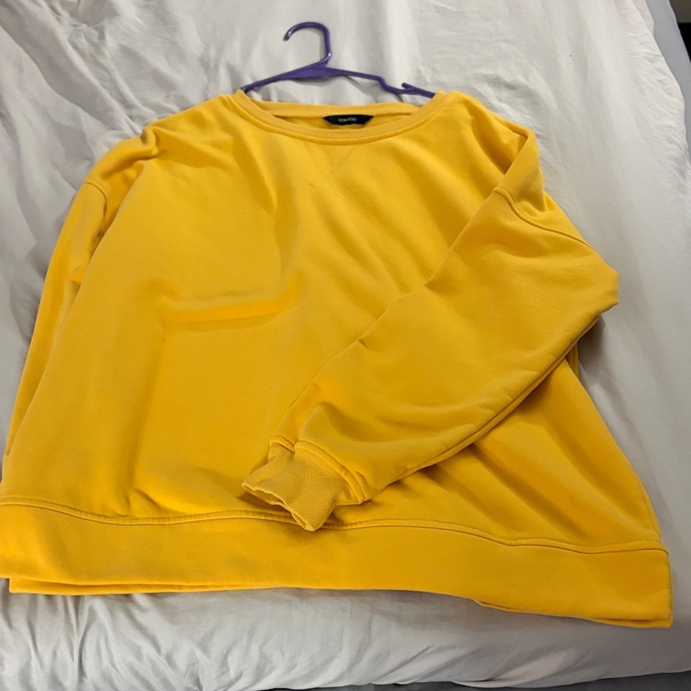 Cozy Yellow Crew Neck Sweater